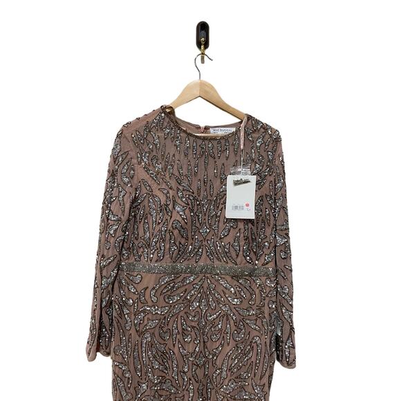 MAC DUGGAL EMBELLISHED ILLUSION SHEATH DRESS 5521 SIZE 16 - Picture 5 of 12